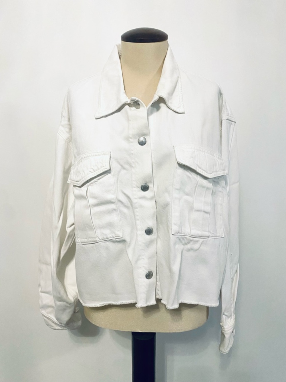 Agolde Off White Denim Jacket